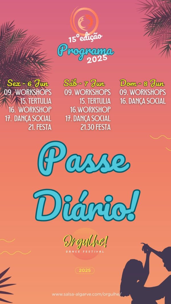 1 dia de Festival de dança - Orgulhe! - Ingresso diário
